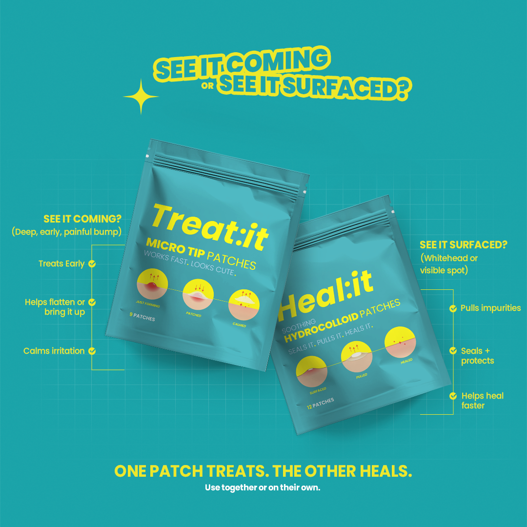pHix It Dual Action Pimple Patch Kit: Hydrocolloid + Micro Tip Acne Patches