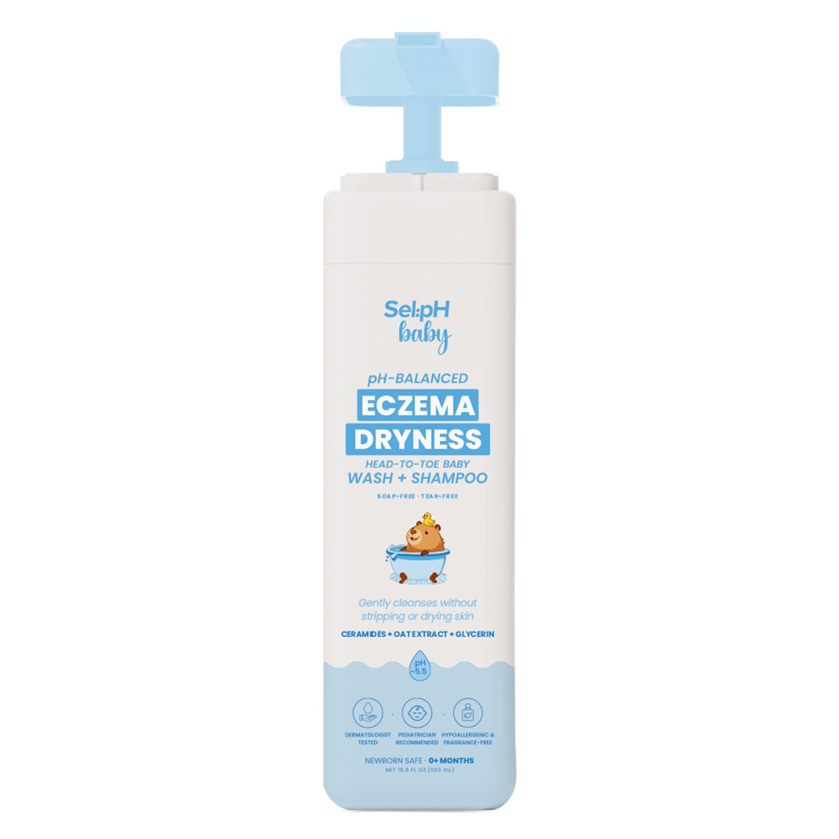 SelpH Baby Eczema + Dryness Head-to-Toe Wash & Shampoo