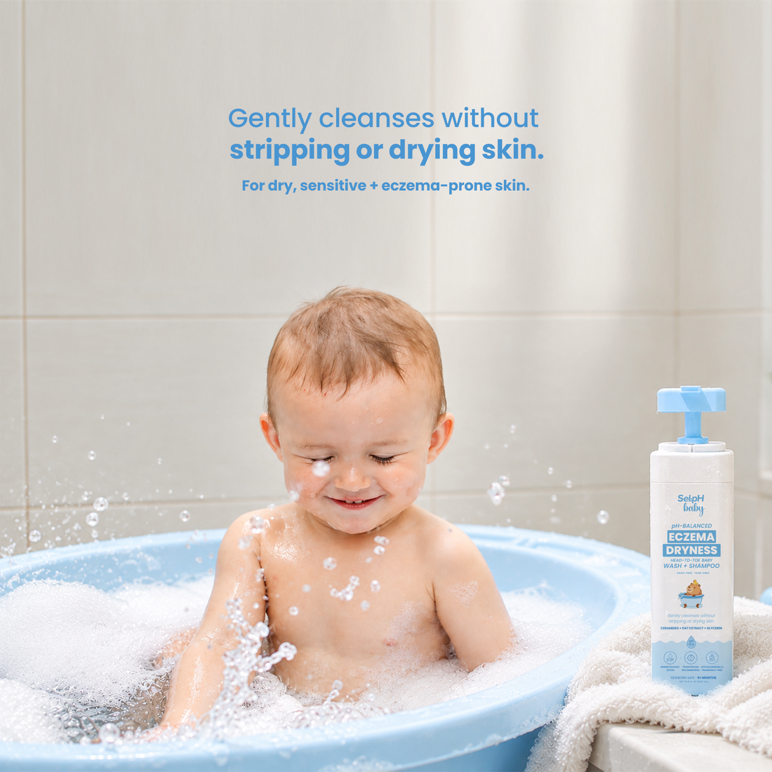 SelpH Baby Eczema + Dryness Head-to-Toe Wash & Shampoo