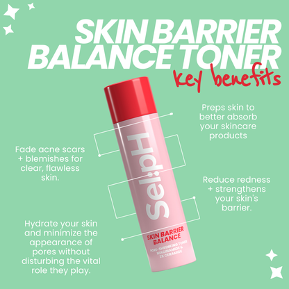 Skin Barrier Balance Toner with Niacinamide + 3 Ceramides + Moisturizer