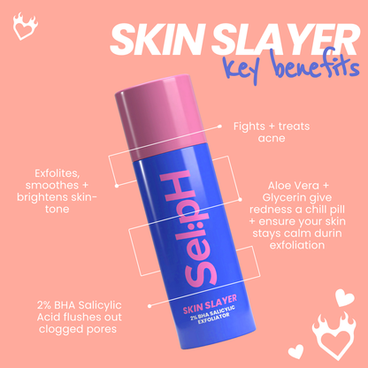 Skin Slayer 2% BHA Salicylic Acid Exfoliator For All Skin + Aloe