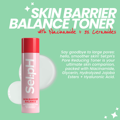 Skin Barrier Balance Toner with Niacinamide + 3 Ceramides + Moisturizer