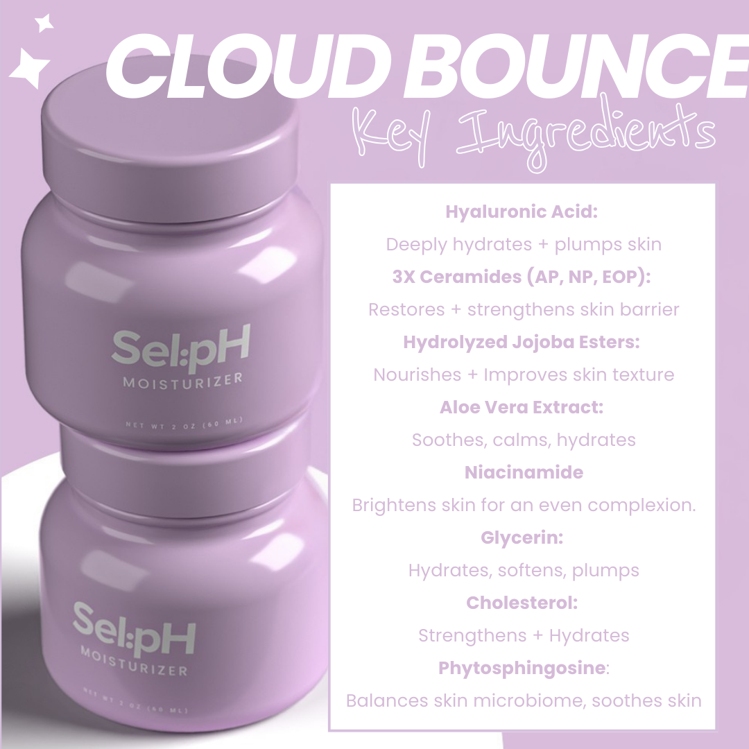 Cloud Bounce Moisturizer with Hyaluronic Acid + 3X Ceramides + Jojoba