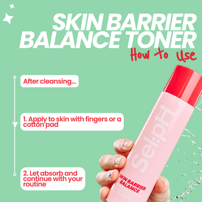 Skin Barrier Balance Toner with Niacinamide + 3 Ceramides + Moisturizer