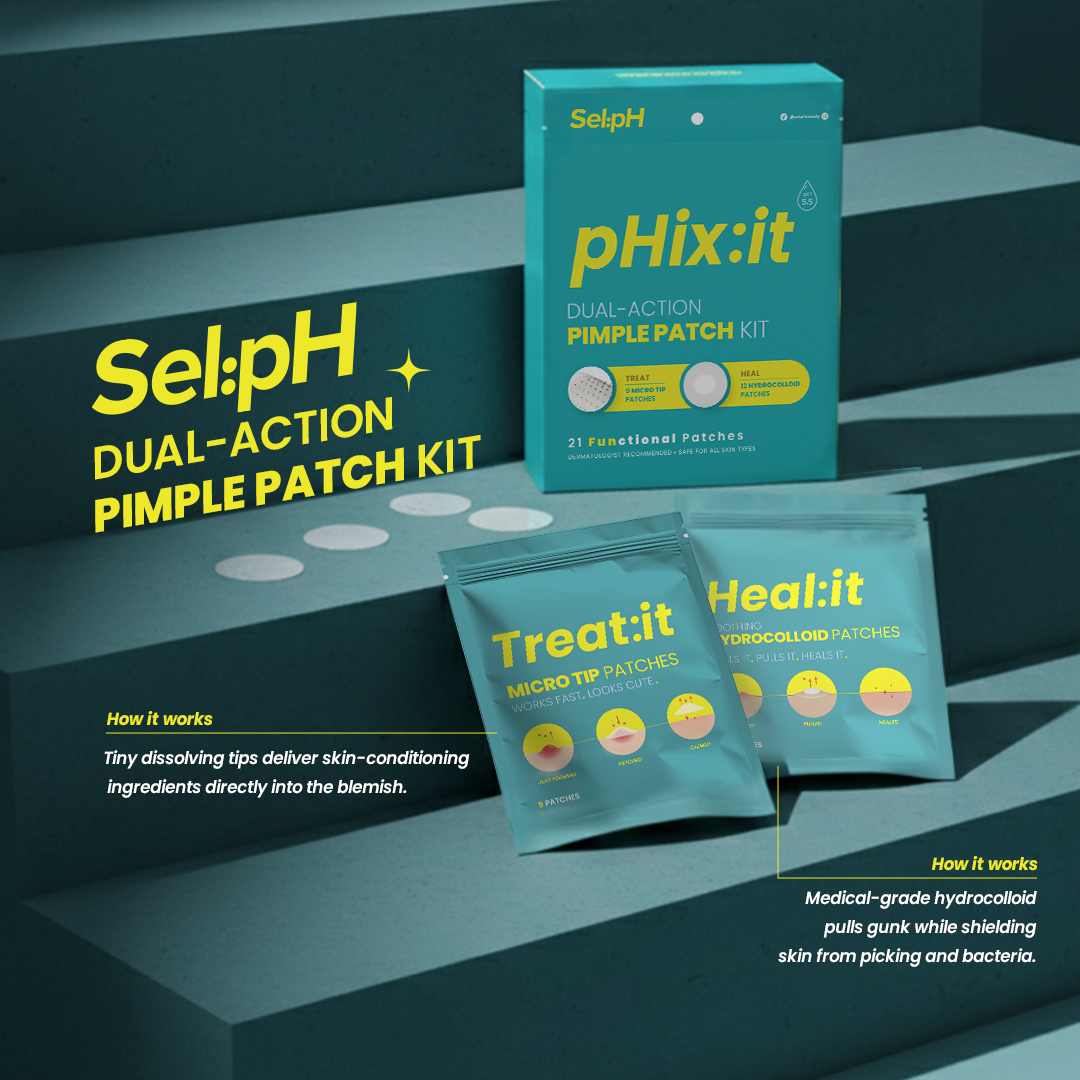 pHix It Dual Action Pimple Patch Kit: Hydrocolloid + Micro Tip Acne Patches